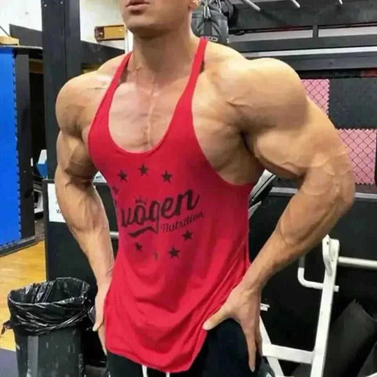moisture-wicking cotton vest | breathable sleeveless workout top | muscle fit training tank | energy saving