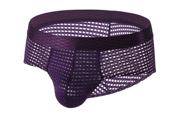 Men's Large Mesh Low Waist Wide Belt Briefs Meifu Market