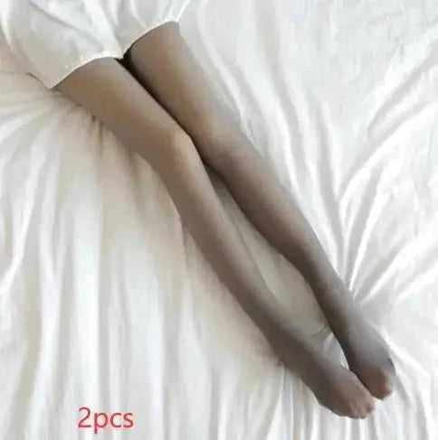 fleece lined tights for women | thermal winter leggings plus size | opaque fleece lined pantyhose | energy saving