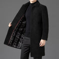 Temperament Lapel With Velvet Men's Woolen Coat Meifu Market