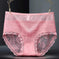 High Waist Hollow-out Lace Sexy Ladies Panties Breathable Traceless Sheath Cotton Stall Meifu Market