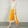 Women's Summer High Waist Irregular Color Matching Chiffon Skirt 