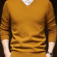 merino wool sweater | lightweight v-neck sweater | breathable thin knitwear | energy saving