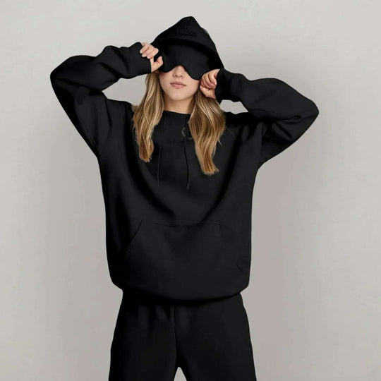Women's Fashion Solid Color Hooded Top Meifu Market