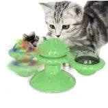 rotating cat toy | multi-function scratching post | interactive pet toy | energy saving