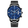 sapphire crystal glass | 100m water resistance | stainless steel bracelet | energy saving