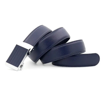 Cowhide Alloy Belt Automatic Buckle Business Casual Belt Men's Pant Belt meifu market