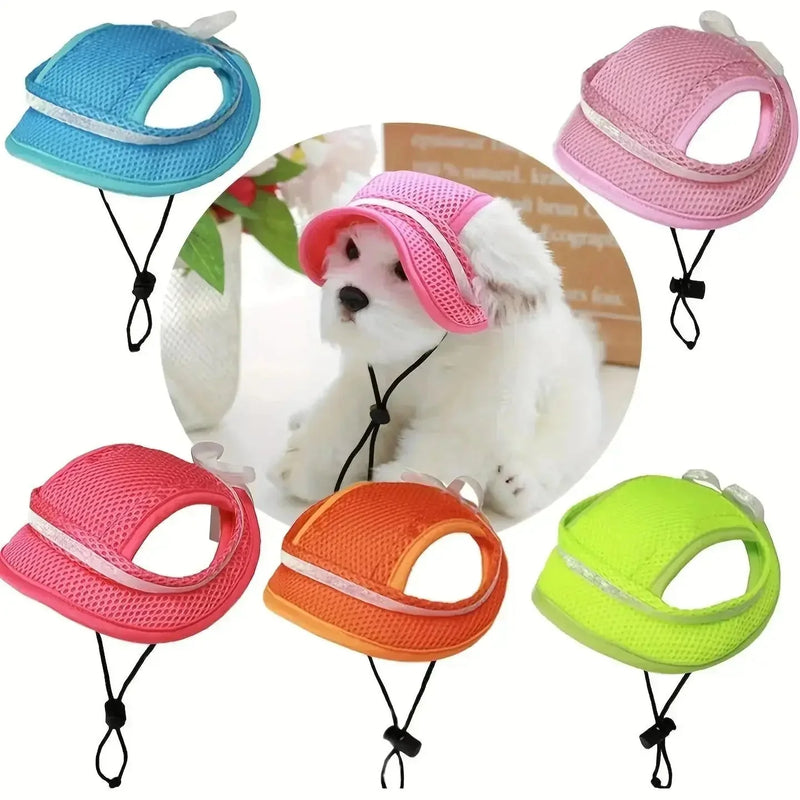 adjustable pet sun hat | uv protection for dogs | sun hat for cats | energy saving