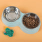 Double Pet Bowls Dog Food Water Feeder Stainless Steel Pet Drinking Dish Feeder Cat Puppy Feeding Supplies Small Dog Accessories Meifu Market