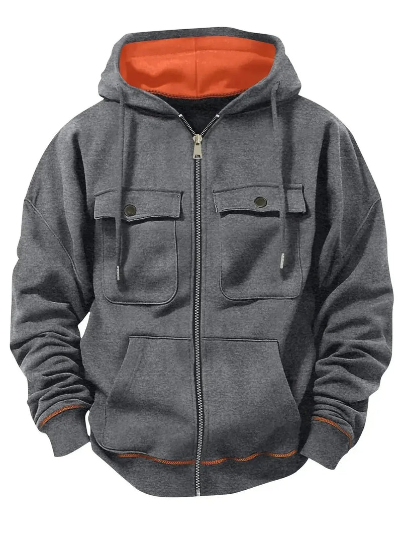 plus-size-mens-sweater | fleece-lined-hoodie | big-and-tall-zipper-top | ultrasonic cleaning