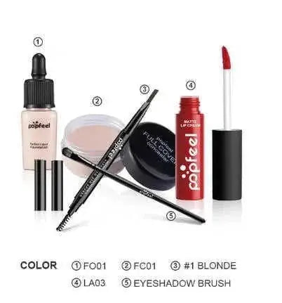 POPFEEL makeup set 5 pieces 1 style - front view 0