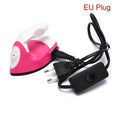 mini electric iron for kids | child safe sewing tool | diy fabric stickers kit | ultrasonic cleaning