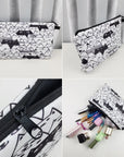 Teachers' Day Fashion Printed Cosmetic Bags Portable Makeup Organizers 