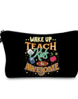 Teachers' Day Fashion Printed Cosmetic Bags Portable Makeup Organizers