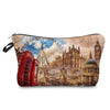 Eiffel Tower Printed Women's Cosmetic Bag | Zipper Female Makeup Bag 