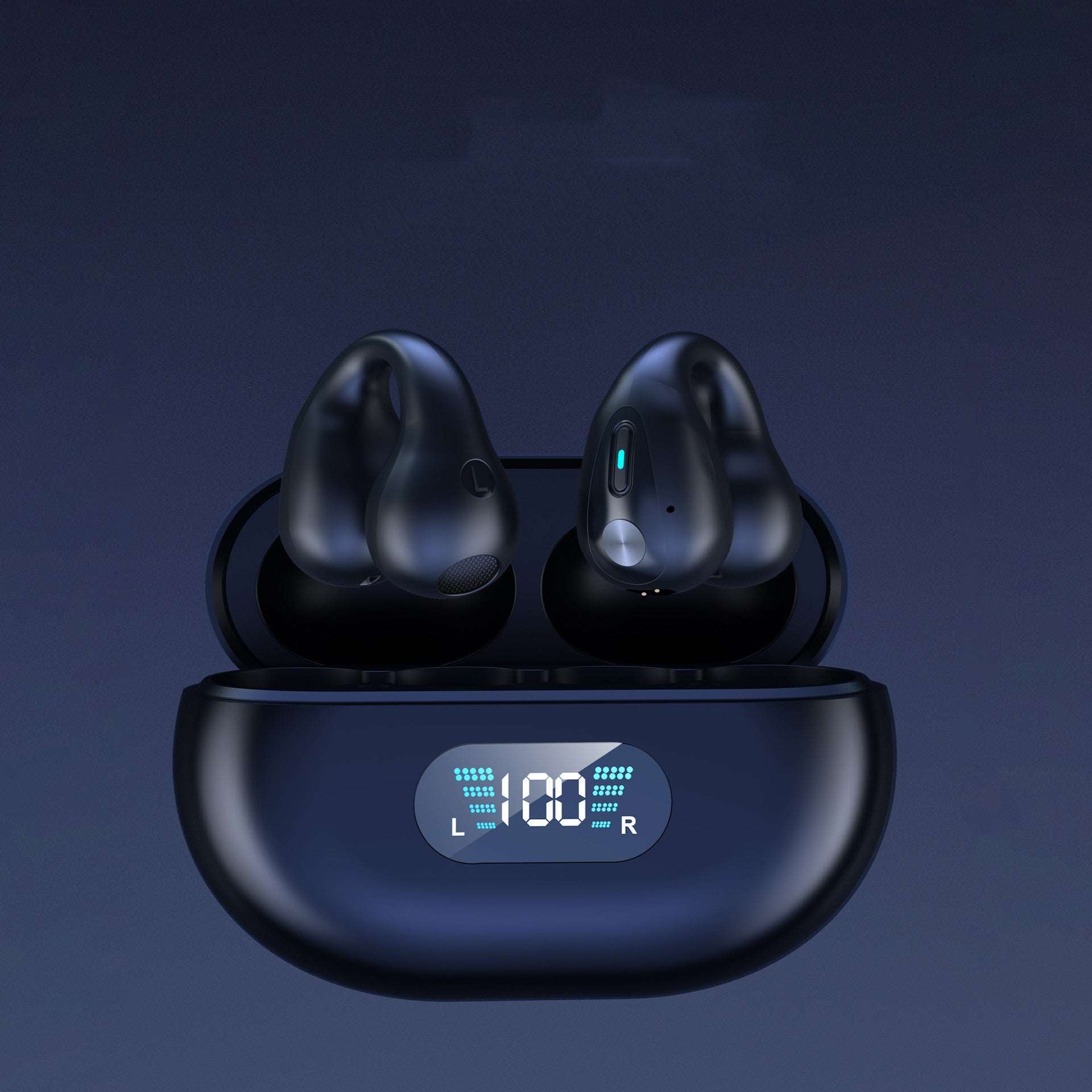 Bone Conduction Headphones TWS Earbuds Ear Clip Bluetooth 5.3 Touch Wireless Earphone In-Ear Bass HIFI Sports Headset 