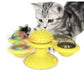 Cat Rotating Windmill Multi-Function Toys Itch Scratching Device Teeth Shining Toy 