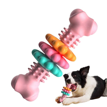 Dog Chew Toy Dog Bone Type  Dogs Teeth Cleaning Toys Indestructible TPR Bone Chewing Bite Resistant Teething Toys  Pet Products 