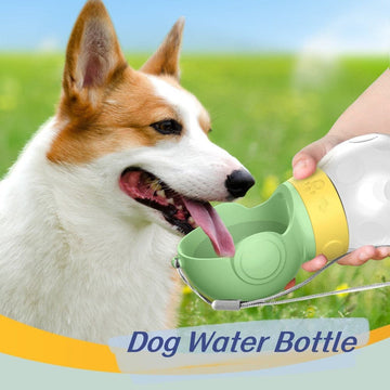 Dog Water Bottle Portable Travel Pet Drinker Leak Proof Dog Bowl Food Cat Fountain Outdoor Walking Drinking Bottle Dogs Feeder 