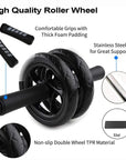 No Noise Abdominal Wheel Ab Roller - Gym Exercise Equipment