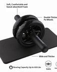 No Noise Abdominal Wheel Ab Roller - Gym Exercise Equipment