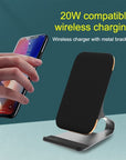 new model suitable for iPhone 13/12 wireless charger qi fast charging desktop vertical mobile phone wireless charging stand - Meifu Market