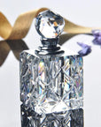 H&D 3ML Clear Crystal Glass Women's Perfume Bottle Unique & Refillable