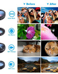 iPhone Samsung 10in1 Set Phone Camera Lens Wide Macro Filter Lens