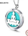 Aromatherapy Essential Oil Diffuser Necklaces - Buddha Locket Pendants