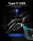 2pcs Fodsports bluetooth 5.0 motorcycle helmet intercom waterproof