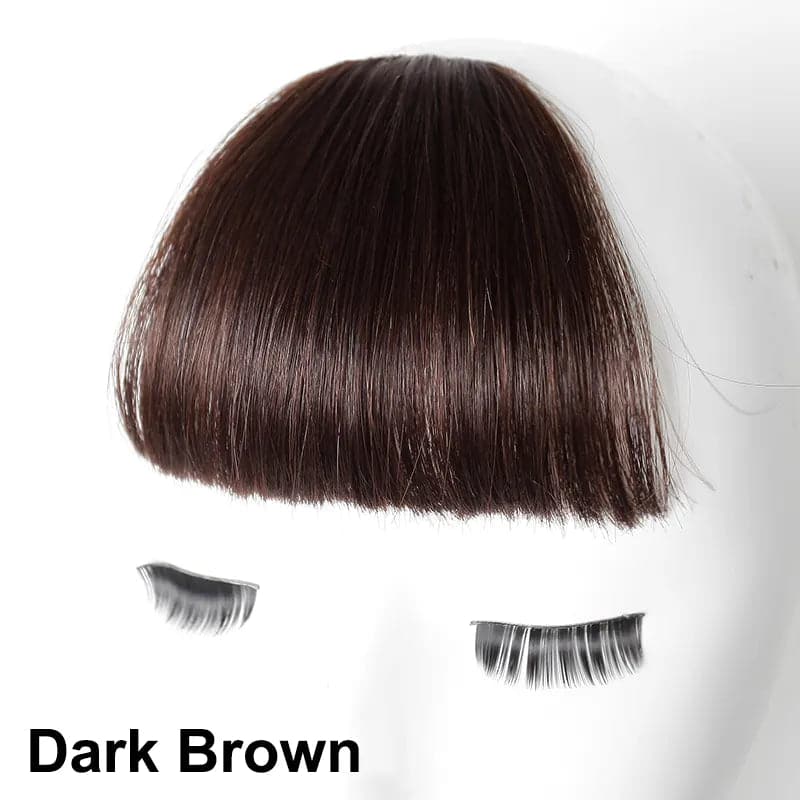 synthetic black brown ladies fake bangs hair extension natural hair