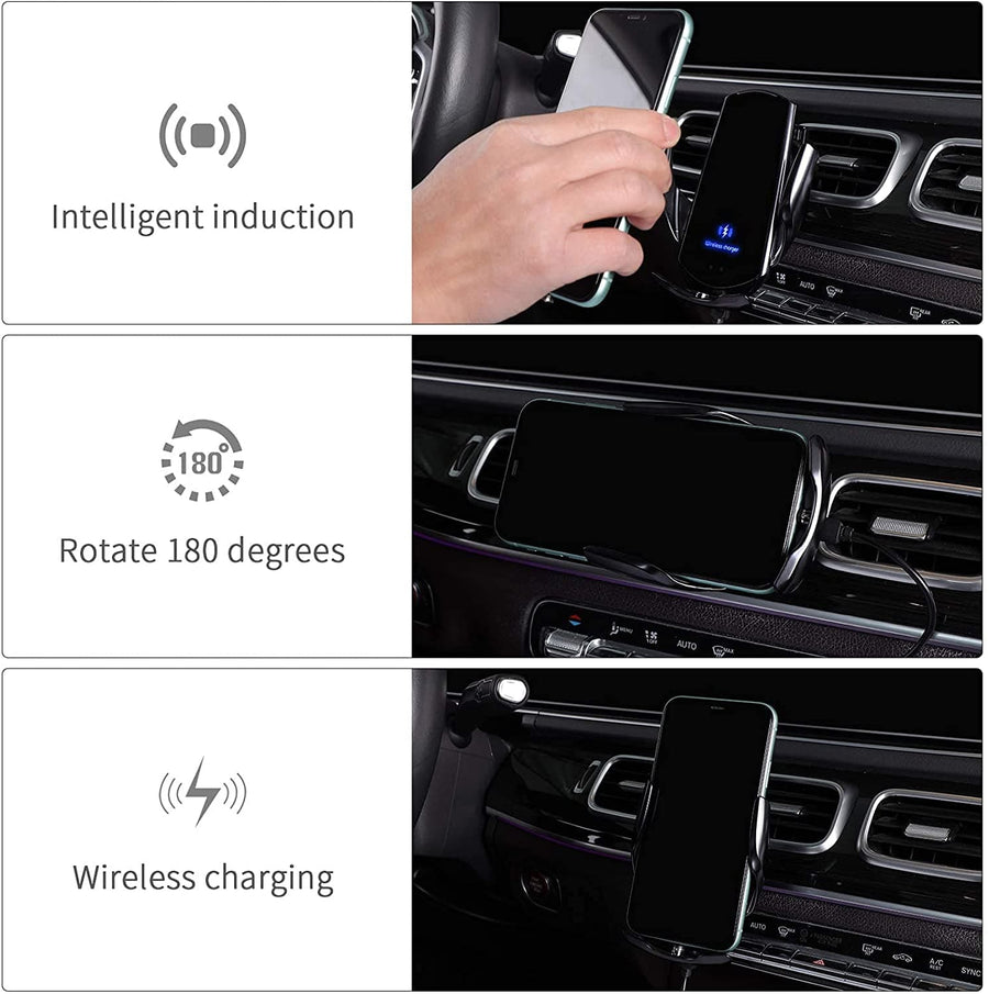 30W Car Wireless Charger Automatic Magnetic Chargers Mount Phone  