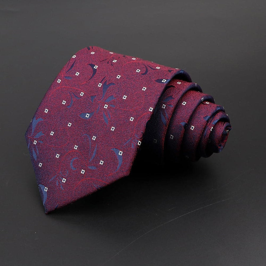 New Classic Men's Ties Neck Ties 8cm Plaid Striped Floral Ties for Formal Business Luxury Wedding Party Neckties Gravatas Gift - Meifu Market