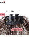 synthetic black brown ladies fake bangs hair extension natural hair