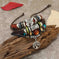 Newbutterfly Retro Leather Bracelet European American Cross-border Hot Ethnic Style Multi-layer Cat's Eye Peace Stainless Steel Meifu Market