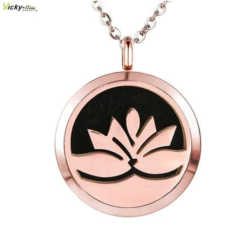 Top Quality Stainless Steel Aromatherapy Locket Necklaces Gift 