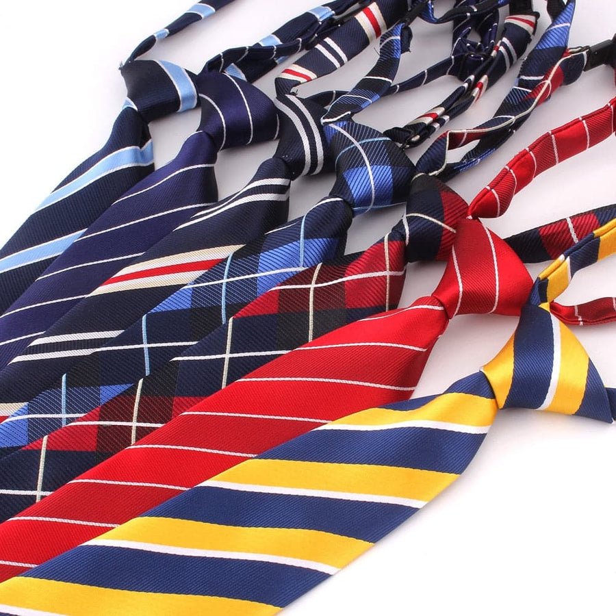 Simple Neck Ties Groom Necktie For Wedding Party Boys Girls Tie Woven Necktie For Men Women Neck Wear Men's Stripe Ties Gifts - Meifu Market