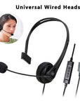 Microphone Volume Control Mute Cancelling Office PC Headphones 