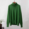 Women's Fashionable All-match Solid Color Turtleneck Sweater Meifu Market