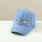 Children Toddler Peaked Cap Small Train Washed Layer Peaked Baseball Hat Trendy Meifu Market