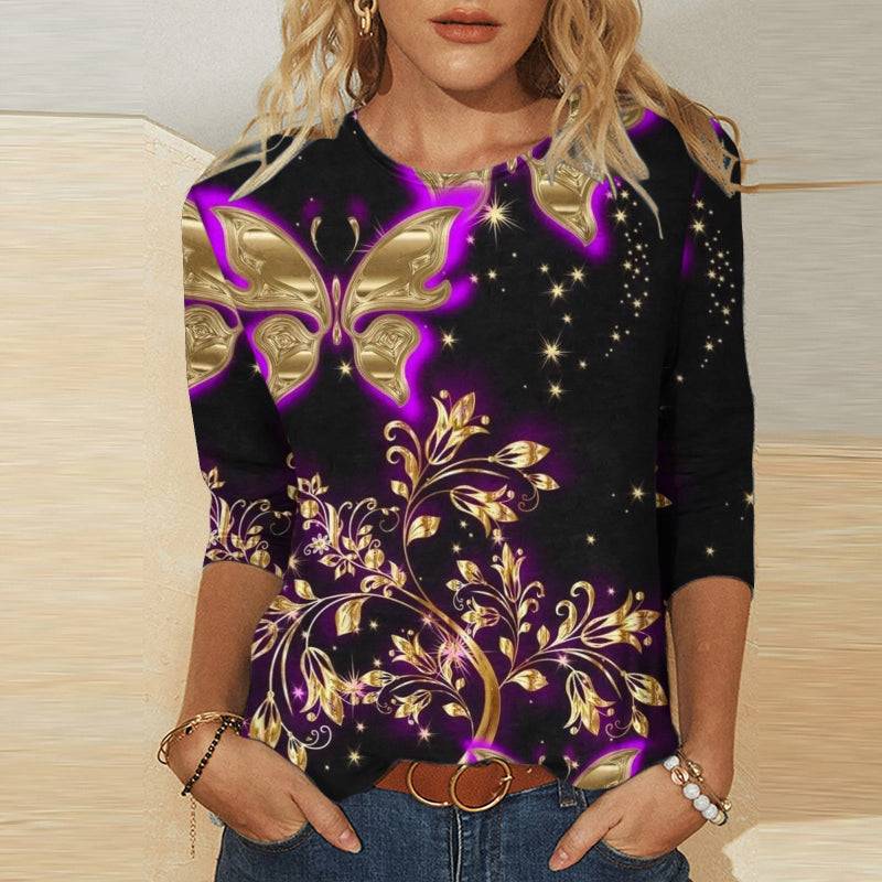 Women's 3D Printing Fashion Casual Top Meifu Market