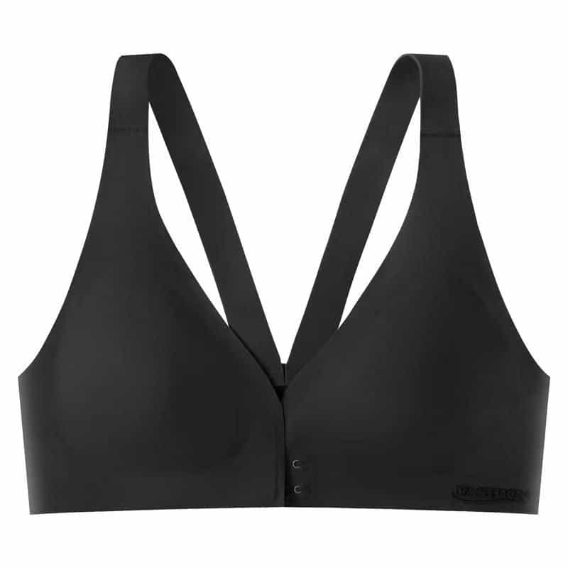 Seamless Ice Silk Back Shaping Underwear Front Buckle Push Up