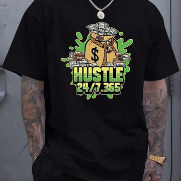 Printed Men's Summer Casual Short Sleeve Breathable T-shirt Meifu Market