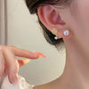 Sterling Silver Needle Tulip Stud Earrings For Women 