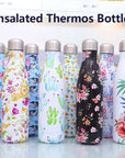 500ml double-wall stainless steel thermos thermal mug coke shape sport