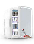 Portable Mini Fridge 4 Liter Mirror Refrigerator Beauty Fridge