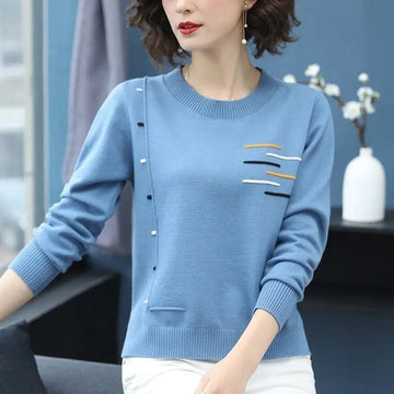 Sweater Women Jumper Spring Autumn Basic Warm Clothes 