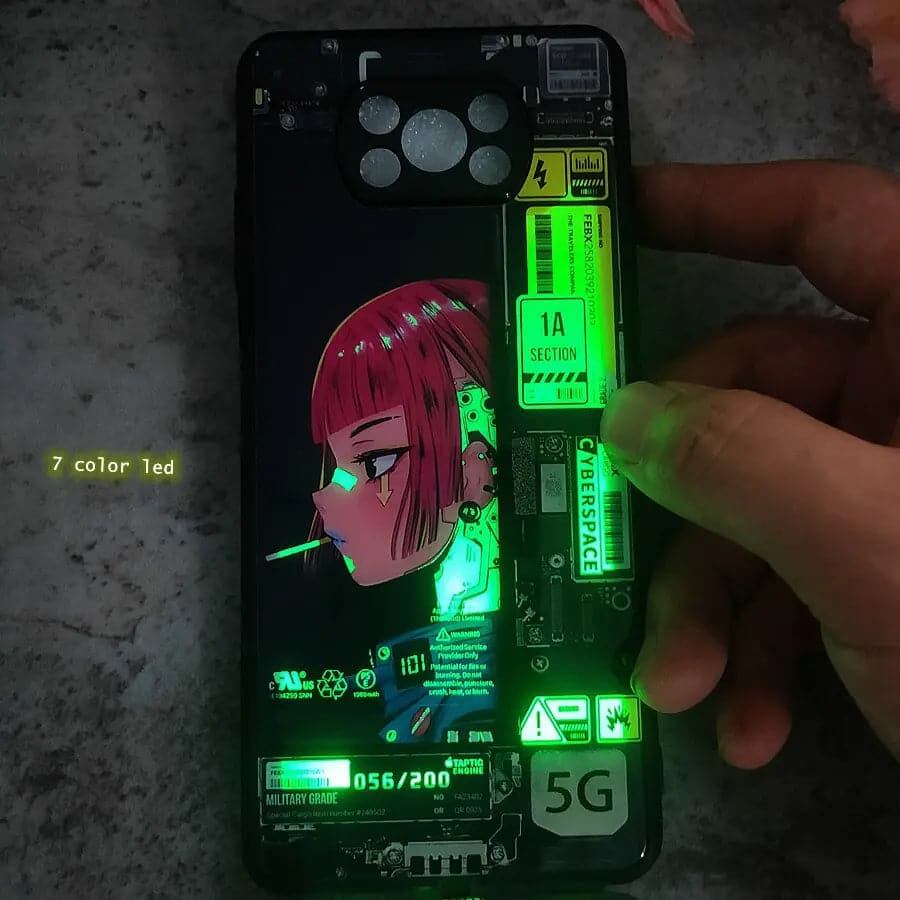 Nothing Phone 1 LED Flash Case - Cyber Luminous Glass Cover