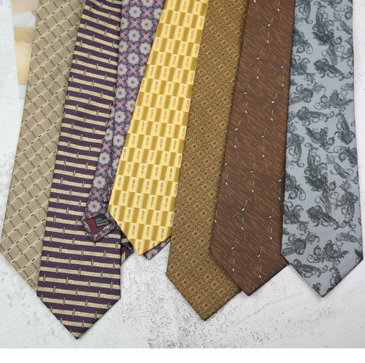 Linbaiway Men's Floral Jacquard Neck Ties for Man Business Slim Tie Gravata Wedding Party Neckties Neckwear Tuxedos Cravats - Meifu Market