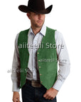 vest suede leather suit chalecos steampunk style waistcoat 